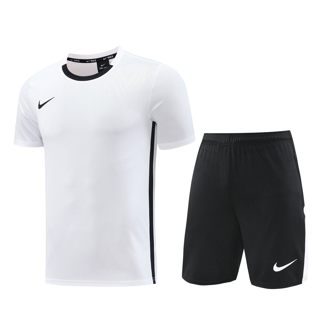 Nike Short Sleeve Training Jersey Set-ND06- White/Black