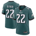 Kelee Ringo Philadelphia Eagles Nike Team Game Jersey - Midnight Green