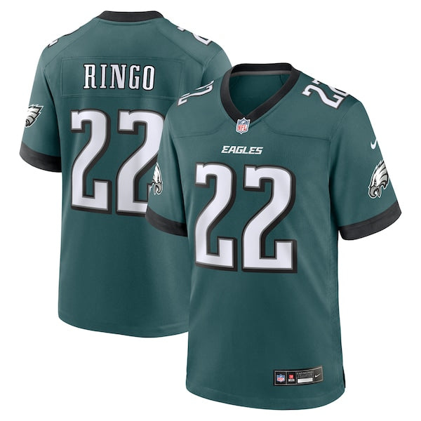 Kelee Ringo Philadelphia Eagles Nike Team Game Jersey - Midnight Green