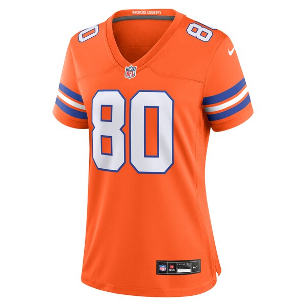 Rod Smith Denver Broncos Nike Women's Mile High Collection 1977 Throwback Retired Player Game Jersey - Orange