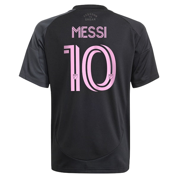 Lionel Messi Inter Miami CF adidas Youth 2025 The Fortitude Kit Replica Player Jersey - Black