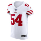 Fred Warner San Francisco 49ers Nike Vapor Elite Jersey - White/Scarlet