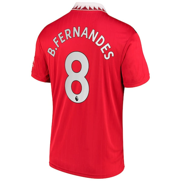 Bruno Fernandes Manchester United adidas Youth 2022/23 Home Team Replica Player Jersey - Red