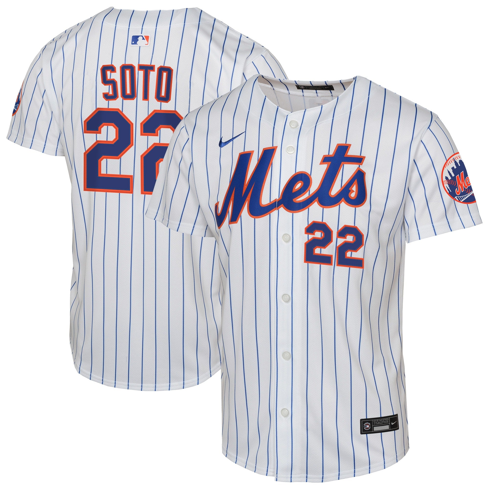 Juan Soto New York Mets Nike Youth Alternate 2 Limited Jersey – Royal/White
