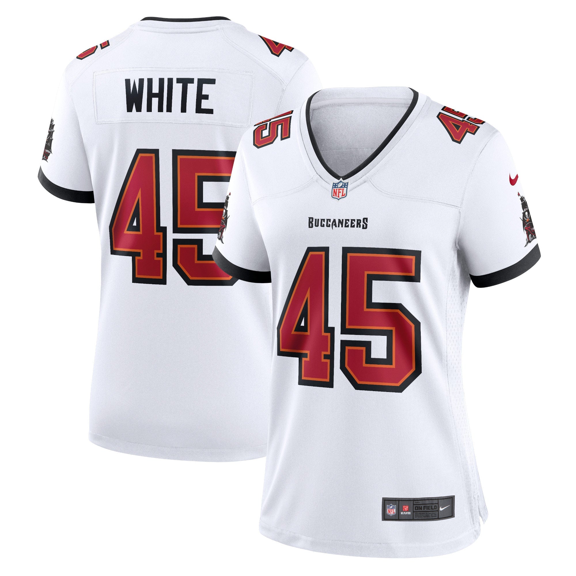 Devin White Tampa Bay Buccaneers Nike Women's Game Player Jersey - Red/Pewter/White