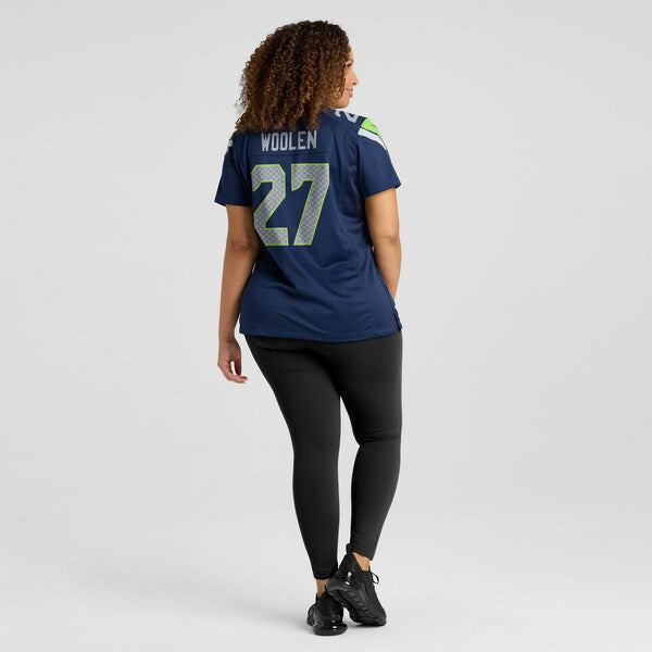 Riq Woolen Seattle Seahawks Nike Women's Team Game Jersey -  College Navy/Neon Green/Navy/Royal