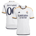 Los Merengues adidas 2023/24 Home Replica Custom Jersey - White