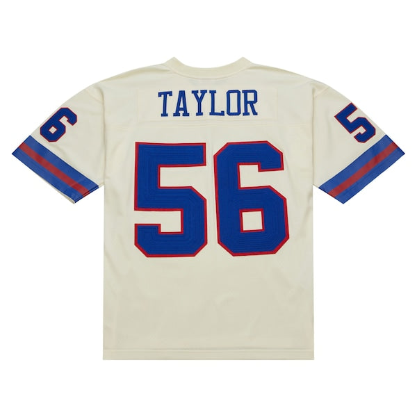 Lawrence Taylor New York Giants Chainstitch Legacy Jersey - Cream