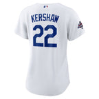 Clayton Kershaw Los Angeles Dodgers Nike Women's 2024 World Series Champions Home Replica Player Jersey - White