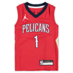Zion Williamson New Orleans Pelicans Jordan Brand Preschool 2020/21 Fast Break Replica Jersey - Statement Edition - Red