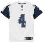 Dak Prescott Dallas Cowboys Nike Youth Color Rush Game Jersey - White/Navy