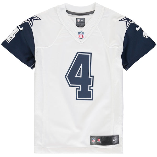 Dak Prescott Dallas Cowboys Nike Youth Color Rush Game Jersey - White/Navy