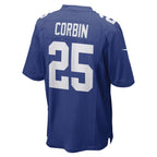 Jashaun Corbin New York Giants Nike Game Player Jersey - Royal