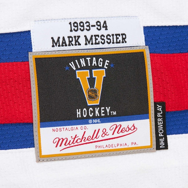 Mark Messier New York Rangers 1993-94 Power Play Jersey - Royal/White
