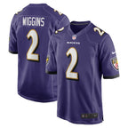 Nate Wiggins Baltimore Ravens Nike 2024 NFL Draft First Round Pick Player Game Jersey - Purple