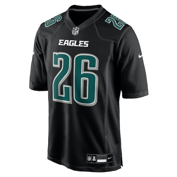 Saquon Barkley Philadelphia Eagles Nike Fashion Game Jersey - Carbon Black/White