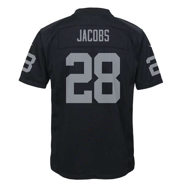 Josh Jacobs Las Vegas Raiders Nike Youth Game Jersey - Black