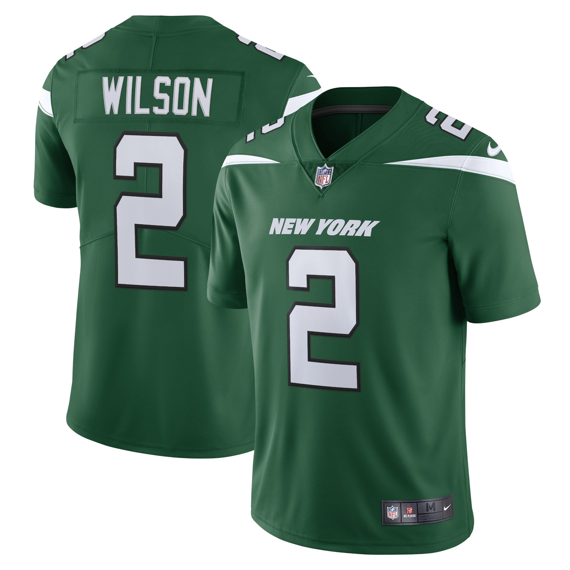 Zach Wilson New York Jets Nike Vapor Limited Jersey - Spotlight White/Black/Green
