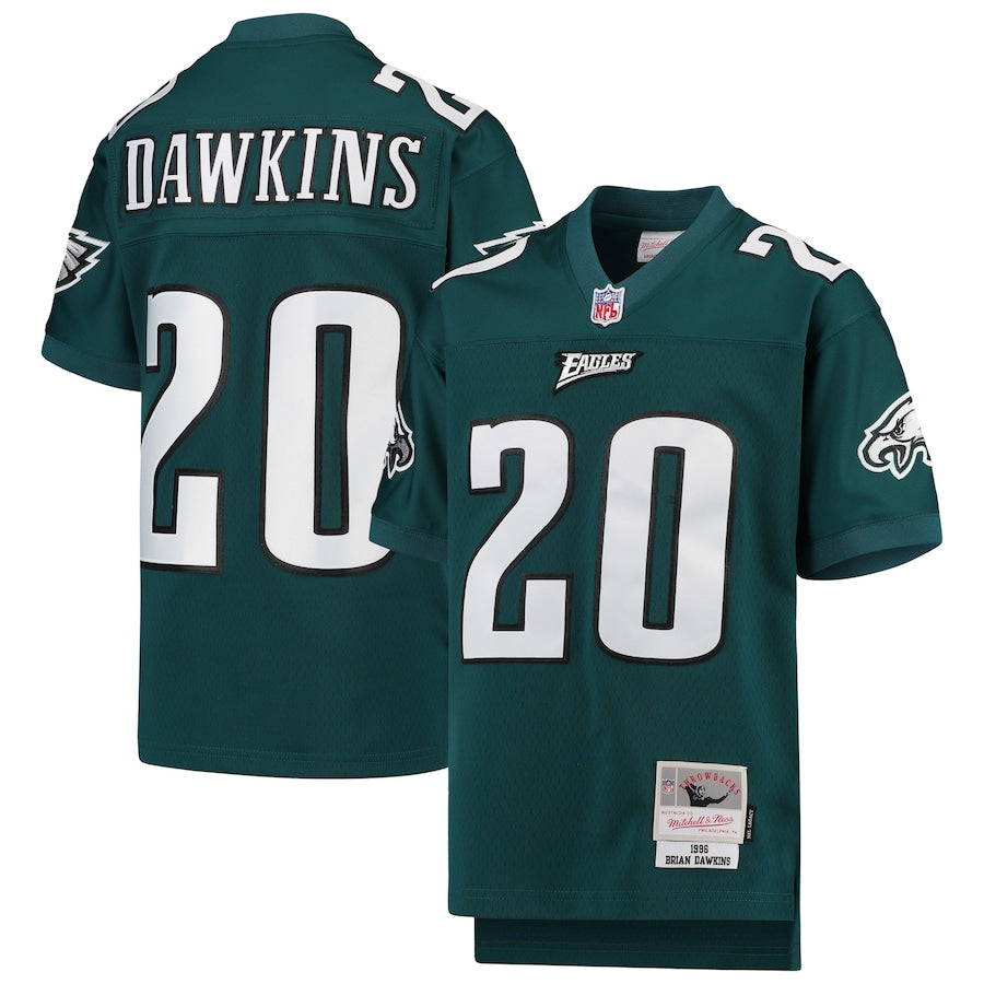 Brian Dawkins Philadelphia Eagles Youth 2004 Legacy Retired Player Jersey - Black/Green