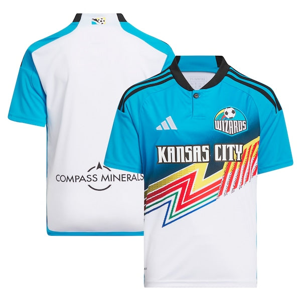 Sporting Kansas City adidas Youth 2024 Archive Replica Jersey - White