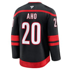 Sebastian Aho Carolina Hurricanes  Home Premium Jersey - Black/White/Red