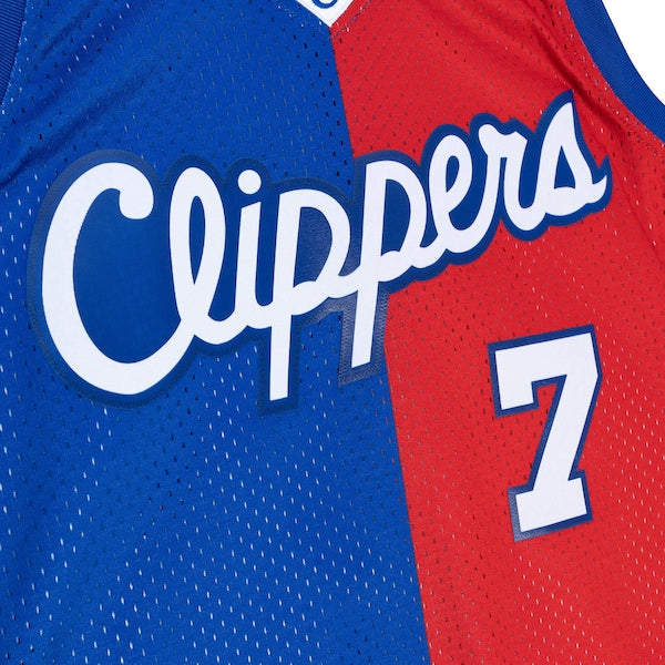 Lamar Odom LA Clippers Hardwood Classics 2000/01 Split Swingman Jersey - Royal/Red