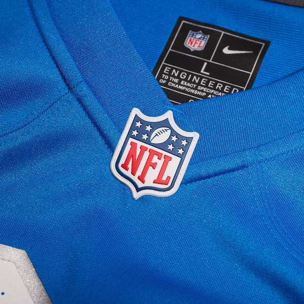 Emmanuel Moseley Detroit Lions Nike Team Game Jersey -  Blue