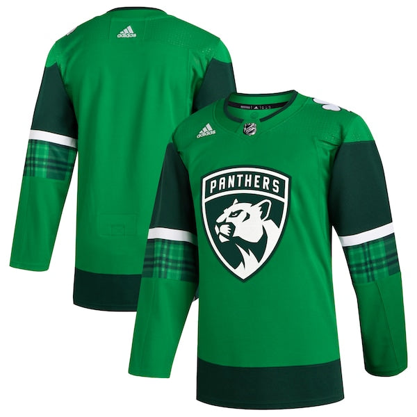 Florida Panthers adidas 2023 St. Patrick's Day Primegreen Authentic Jersey - Kelly Green