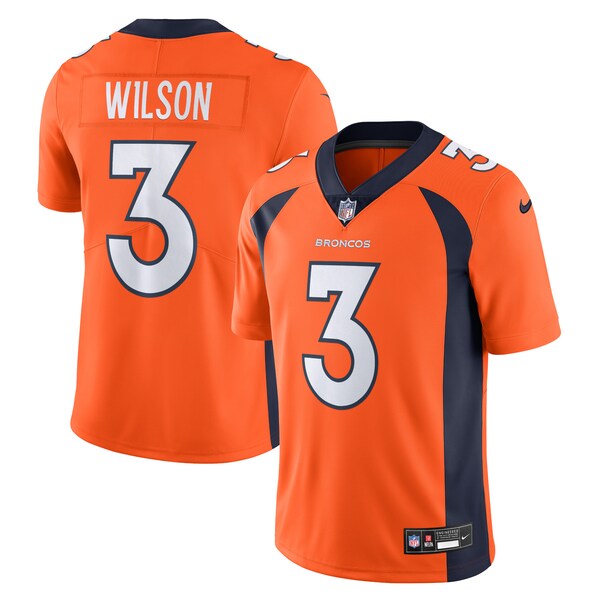 Russell Wilson Denver Broncos Nike  Vapor Untouchable Limited Jersey - Orange/Navy/White