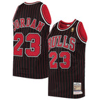 Men's Chicago Bulls Michael Jordan Black 1996/97 Hardwood Classics Authentic Jersey