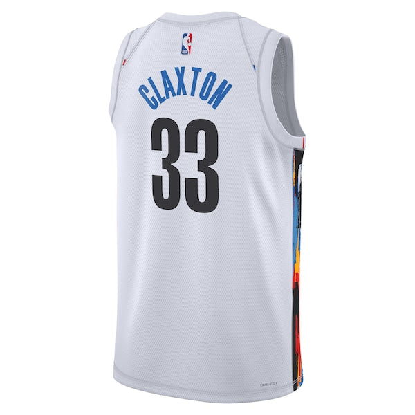 Nicolas Claxton Brooklyn Nets Nike City Edition Swingman Jersey - White