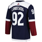 Gabriel Landeskog Colorado Avalanche adidas Alternate Primegreen Authentic Player Jersey - Navy/Burgundy
