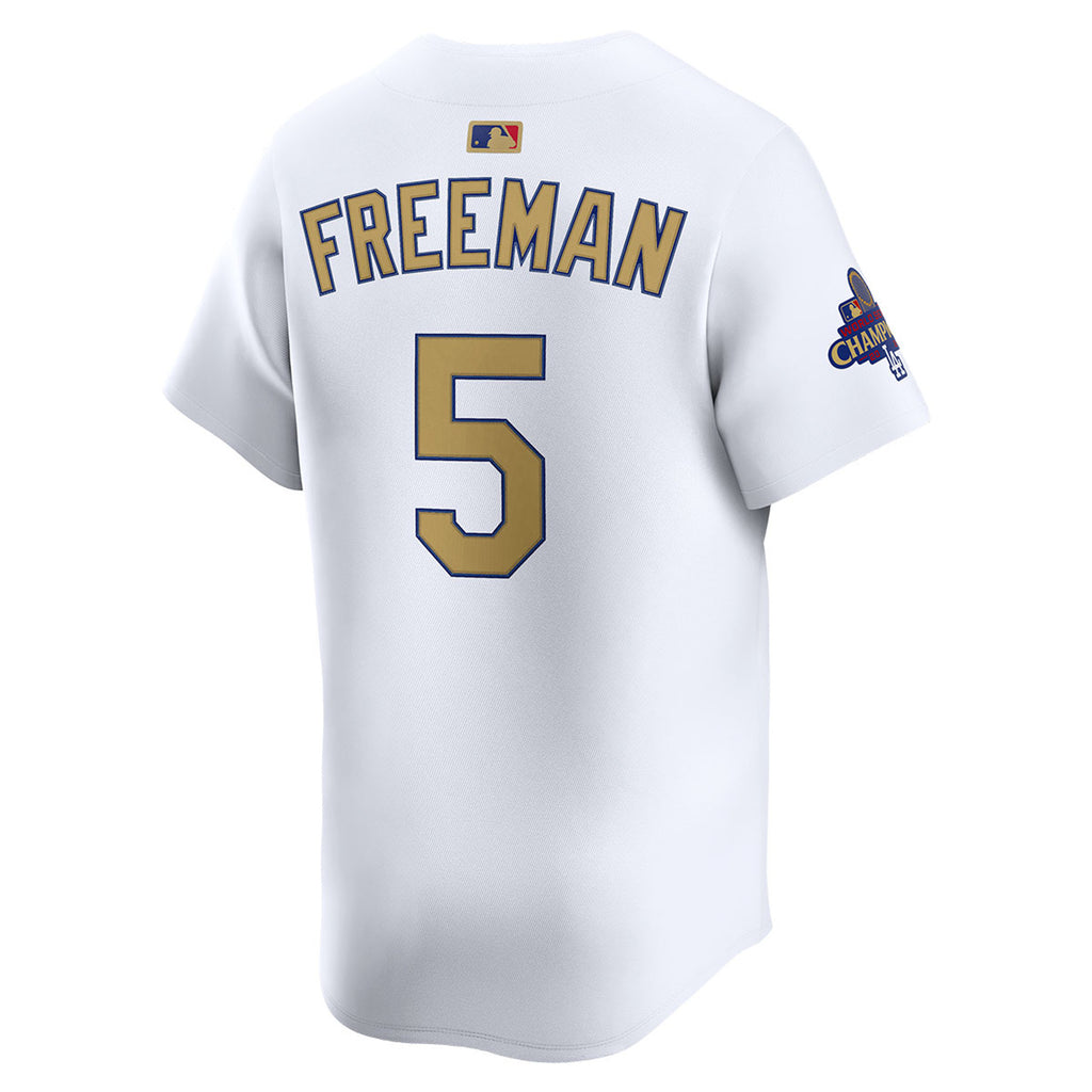 Freddie Freeman Los Angeles Dodgers Nike 2025 Gold Collection Limited Jersey – White