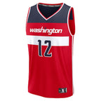 Tre Johnson III Washington Wizards  2025 NBA Draft First Round Pick Fast Break Replica Jersey - Icon Edition - Red
