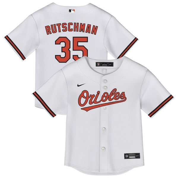 Adley Rutschman Baltimore Orioles Nike Toddler Replica 2.0 Player Jersey - White