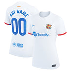 Barcelona Nike Women's 2023/24 Away Custom Replica Jersey - White
