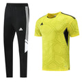 Adidas Short Sleeve Training Jersey Set - AD01- Yellow/Black