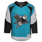 Macklin Celebrini San Jose Sharks Youth Alternate Replica Player Jersey - Teal
