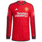 Raphael Varane Manchester United adidas 2023/24 Home Authentic Long Sleeve Player Jersey - Red