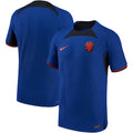 Netherlands National Team Nike 2022/23 Away Vapor Match Authentic Blank Jersey - Blue