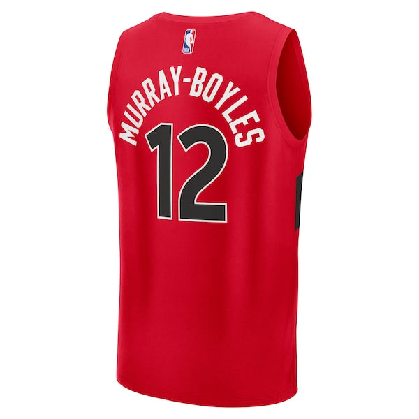 Collin Murray-Boyles Toronto Raptors  Youth 2025 NBA Draft First Round Pick Fast Break Replica Jersey - Icon Edition - Red