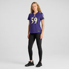 Malik Hamm Baltimore Ravens Nike Women's  Game Jersey -  Purple