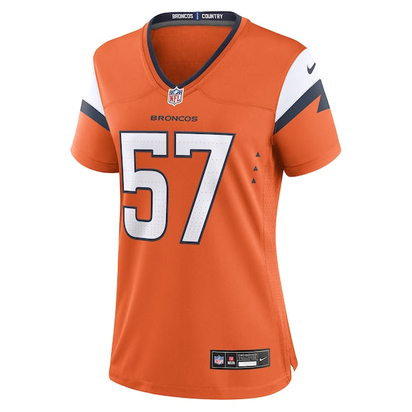 Dre Greenlaw Denver Broncos Nike Women's Team Game Jersey -  Orange