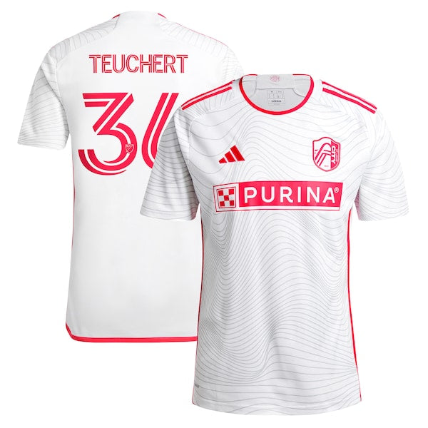 Cedric Teuchert St. Louis City SC adidas 2024 The Confluence Kit Replica Player Jersey - White