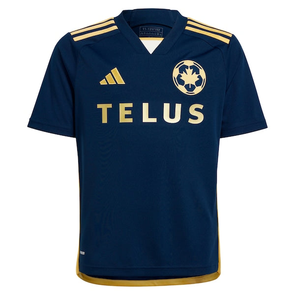 Brian White Vancouver Whitecaps FC adidas Youth 2024 The 50 Replica Player Jersey - Navy