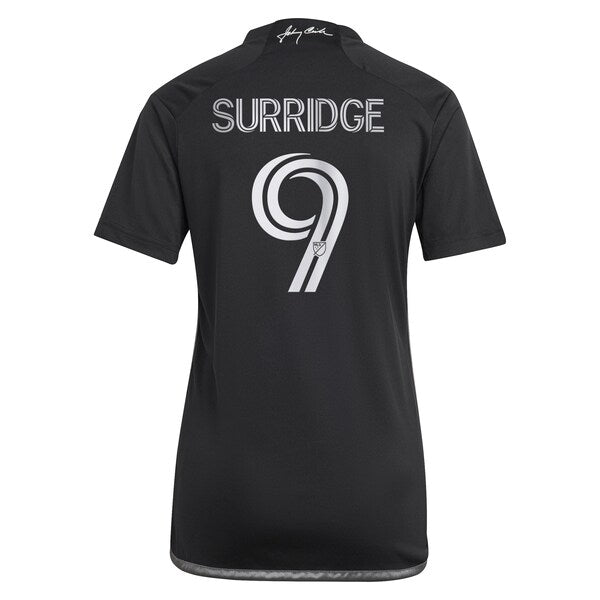 Sam Surridge Nashville SC adidas Women's 2024 Man In Black Kit Replica Player Jersey – Black