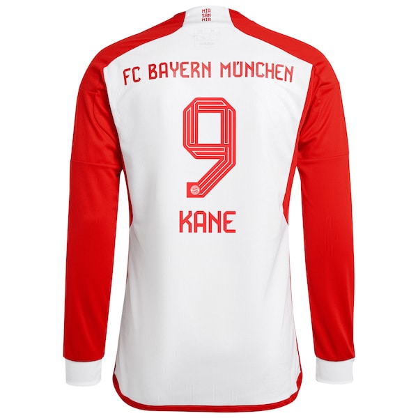Harry Kane Bayern Munich adidas 2023/24 Home Long Sleeve Replica Player Jersey - White