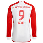 Harry Kane Bayern Munich adidas 2023/24 Home Long Sleeve Replica Player Jersey - White
