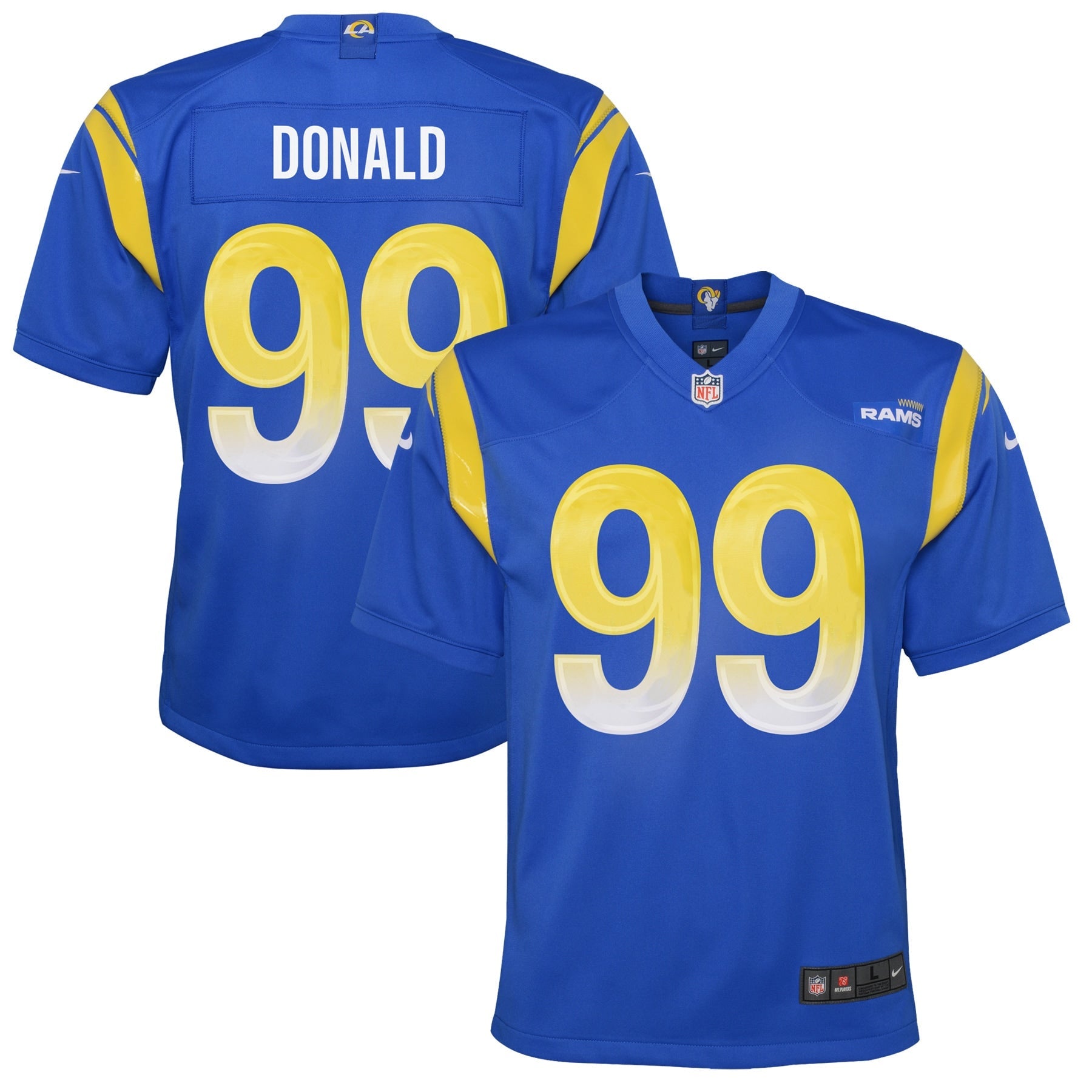 Aaron Donald Los Angeles Rams Nike Youth Game Jersey - White/Royal