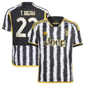 Timothy Weah Juventus adidas Youth 2023/24 Home Replica Player Jersey - Black
